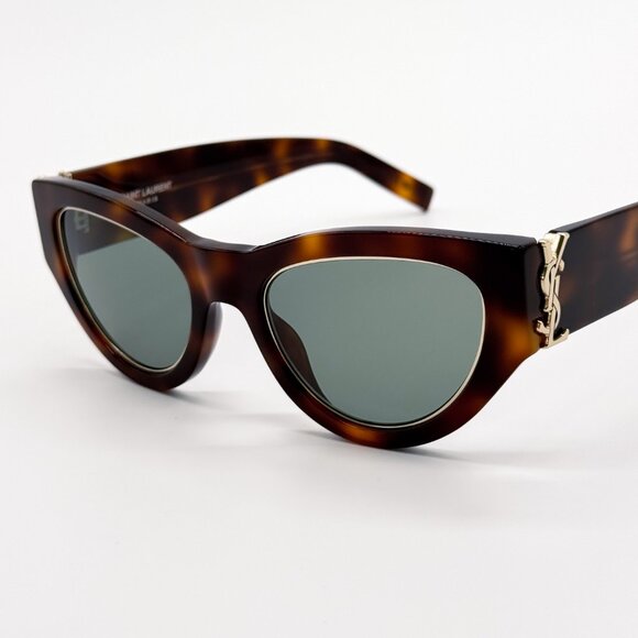 NEW SAINT LAURENT SL M94 RIM 001 SUNGLASSES WOMEN ROUND HAVANA SLM94 RIM 001 - Picture 1 of 11
